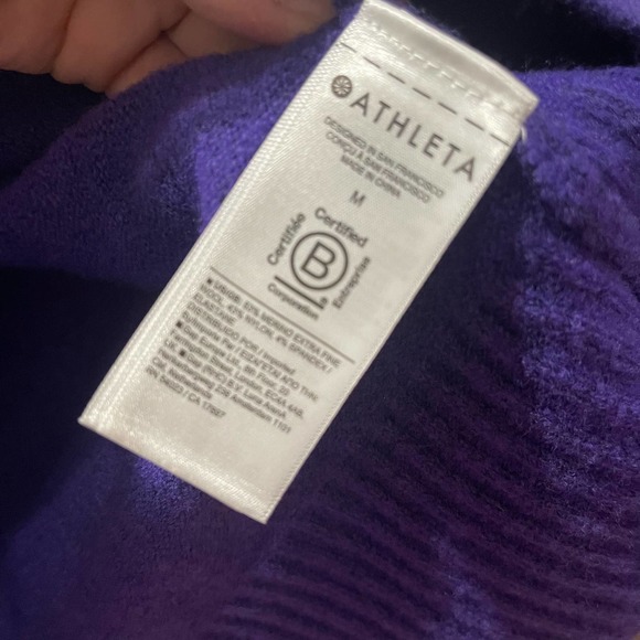 Athleta Westwood Sweater in Noble Blue Size Medium - Picture 7 of 8
